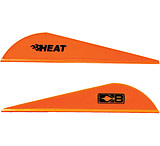 Image of Bohning Heat Vane 2.5&quot; Solid Neon Orange 100pk