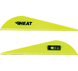 Image of Bohning Heat Vane 2.5&quot; Solid Neon Yellow 100pk