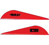Image of Bohning Heat Vane 2.5&quot; Solid Red 100pk