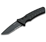 Image of Boker 01BO458 Plus Strike Auto Pocket 3.35&quot; Tanto Serrated Black D2 Blade Alumin