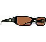 Image of Bolle Dirty 8 Hottie Sunglasses - Shiny Black Frame, Polarized Sandstone Lens 10249