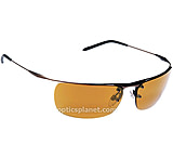 Image of Bolle Action Sport - Golf Valorium Rx Prescription Sunglasses- EagleVision 2 Gold, AR - Matte Bronze Frame