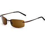 Image of Bolle Meltdown Sunglasses Rimless Gunmetal Frame, Polarized Cobaltz Lenses