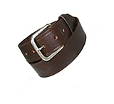 Image of Boston Leather 1.5inch Brown American Value Line Off-duty Belt With Gold Buckle Size 36