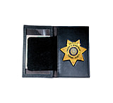 Image of Boston Leather Book Style Badge Casewith Over