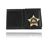 Image of Boston Leather Book Style Badge Wallet w/ Flip-Out Badge Flap Holster