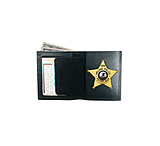 Image of Boston Leather Book Style Wallet Badge &amp;i.d.
