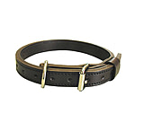 Image of Boston Leather K9 1inch Collar 20inch Brass