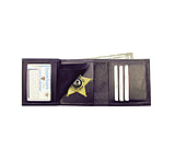 Image of Boston Leather Tri-fold Badge Case Wallet