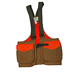 Image of Boyt Harness Waxed Cotton Strap Vest with Mesh Back, Orange/Khaki
