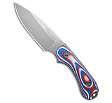 Image of Bradford Knives Guardian3 Fixed Blade Red/White/Blue G-10 3.5 SW E7AF9636