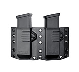 Bravo Concealment Magazine Pouch, Double, 1.5" Belt Loops, Size Medium, Fits Glock 43X, Sig P365, and Springfield Hellcat Magazines, Ambidextrous, Polymer, Black BC60-2002M