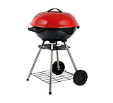 Image of BRENTWOOD Portable Charcoal BBQ Grill with Wheels