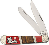 Image of Brian Yellowhorse Custom Case Trapper Twin Blade Knife
