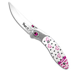 Image of Brighten Blades HOPE Liner Lock Knife Pink Aluminum 2.6 Satin C719D1F2