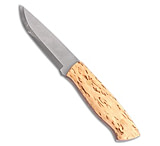 Image of Brisa Knives Trapper 95 Scandi Fixed Blade Knife Curly Birch Wood 3.75 Satin D884DBDF