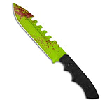 Image of Brous Blades Coroner Knife Zombie Green Fixed Blade 6.25 Plain Limited DD09BA05