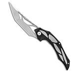 Image of Brous Blades Isham Echelon Flipper Liner Lock Knife Black G-10 4.1 Stonewash D83C6A99
