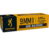 Browning Ammo B9MM124VP 9mm 124gr Full Metal Jacket 100 Per Box/10 Case *Value