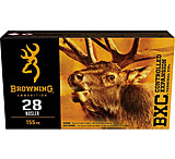 Browning BXC .28 Nosler 155 Grain Controlled Expansion Terminal Tip Brass Cased Centerfire Rifle Ammunition