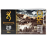 Browning Long Range Pro .28 Nosler 160 Grain Sierra MatchKing Boat Tail Hollow Point Brass Cased Centerfire Rifle Ammunition