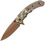 Image of Browning Auruc Framelock A/O Camo 3.38 in Steel Assisted Opening Folding Knife