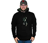 Image of Browning Bg Men's Hoodie Black/camoW/buck Mark Logo<