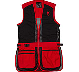 Image of Browning Bg Mesh Shooting Vest R-hand Youth's X-large Black/red