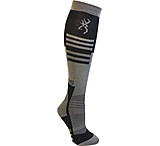 Image of Browning Bg Unisex Elm Socks M/l Black &amp; Grey Calf Height