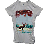 Image of Browning Bg Women's Longsleeve Fitted Fall Deer Shirt Small Grey<