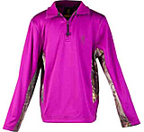 Image of Browning Bg Youth's L.sleeve Pullover 1/4 Zip Sm Purple Wine/camo&lt;