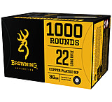 Browning BPR .22 Long Rifle 36 Grain Copper Plated Hollow Point Brass Cased Rimfire Ammunition