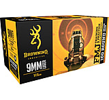 Browning Training and Practice 9mm Luger 115 Grain Full Metal Jacket Brass Cased Centerfire Pistol Ammunition