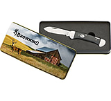 Image of Browning Drop Point Knife w/Vintage Tin Whitail