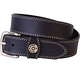 Image of Browning Leather Belt 42" Black W/shotshell Head On Loop