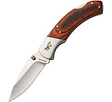 Image of Browning Lockback Brown Pakkawood 3.50 in Stainless Steel Folding Knife