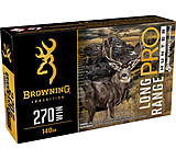 Browning Long Range Pro .270 Winchester 140 grain Sierra Tipped GameKing Brass Cased Centerfire Rifle Ammunition
