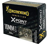Browning X-Point 10mm Auto 180 grain X-Point Brass Cased Centerfire Pistol Ammunition