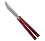 Image of Bladerunners Systems BRS Barebones Balisong Butterfly Knife Red Aluminum Channel 4.5 SW 2BC30854