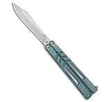 Image of Bladerunners Systems BRS Premium Channel Alpha Beast Balisong Butterfly Knife Blue Ti 4.5 CHAB 9E2C113E