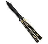 Image of Bladerunners Systems BRS Replicant ALT Blade Balisong Butterfly Knife Yellow/Black G-10 4.5 Black DC010BA0