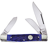 Image of Buck Creek Blue Diamond Blue Pick Bone Folding Knife
