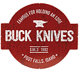 Image of Buck Knives Famous For Edge Tin Sign