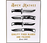Image of Buck Knives Quality Blades Tin Tacker Sign