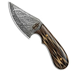 Image of BucknBear Buck N Bear Cheetah Skinner Fixed Blade Knife 3.1 Damascus 0DC22A8C