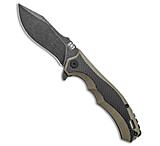Image of BucknBear Buck N Bear EDC Diesel Frame Lock Knife CF/OD Green G-10 4 Black SW 8C9A73EC