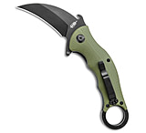 Image of BucknBear Buck N Bear Tactical Karambit Liner Lock Knife Green G-10 2.5 Black 2C95DEF0