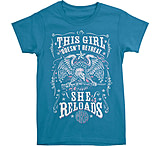 Image of Buck Wear T-shirt Ladies NRA girl Doesn't Turquoise