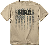 Image of Buck Wear T-shirt NRA &quot;brush Flag&quot; Sand