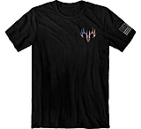 Image of Buck Wear T-shirt &quot;red White &amp; True&quot; Black X-large